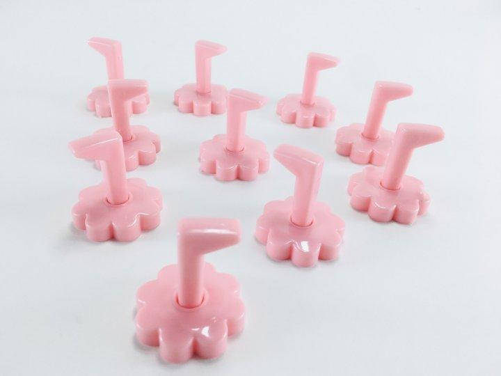 Подставка-держатель для типс по штучно, розовая 
Подставка-держатель для типс по штучно, розовая