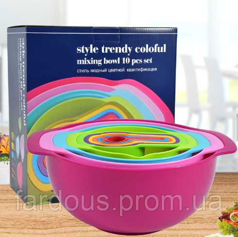 Набор кухонной мерной посуды 10 предметов
Набор кухонной мерной посуды 10 предметов