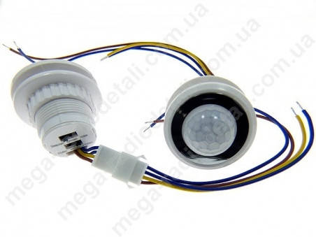 Датчик движения PIR MR-HW08F 220V <40W 4-6m для LED светильников
Датчик движения PIR MR-HW08F 220V <40W 4-6m для LED светильников