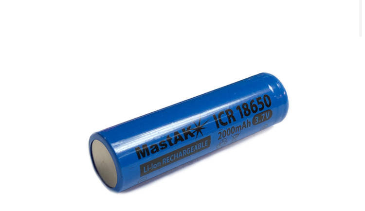 Аккумулятор 18650 Mastak 2000 mAh 3.7 v Li-ion
Аккумулятор 18650 Mastak 2000 mAh 3.7 v Li-ion