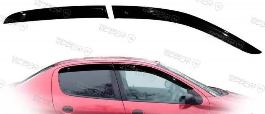 Дефлекторы окон (ветровики) Peugeot 206 5d hatchback 1998-2012 +sedan, ANV - Cobra Tuning, P10205
Дефлекторы окон (ветровики) Peugeot 206 5d hatchback 1998-2012 +sedan, ANV - Cobra Tuning, P10205