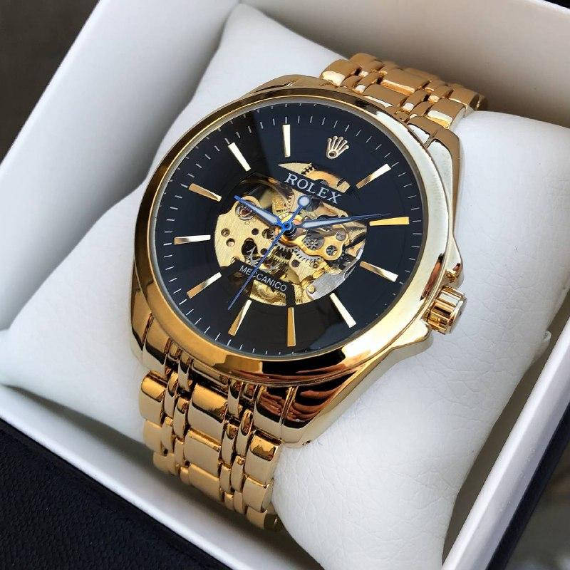 Мужские золотые механические наручные часы Rolex Чоловічий золотий механічний наручний годинник Ролекс 
Мужские золотые механические наручные часы Rolex Чоловічий золотий механічний наручний годинник Ролекс