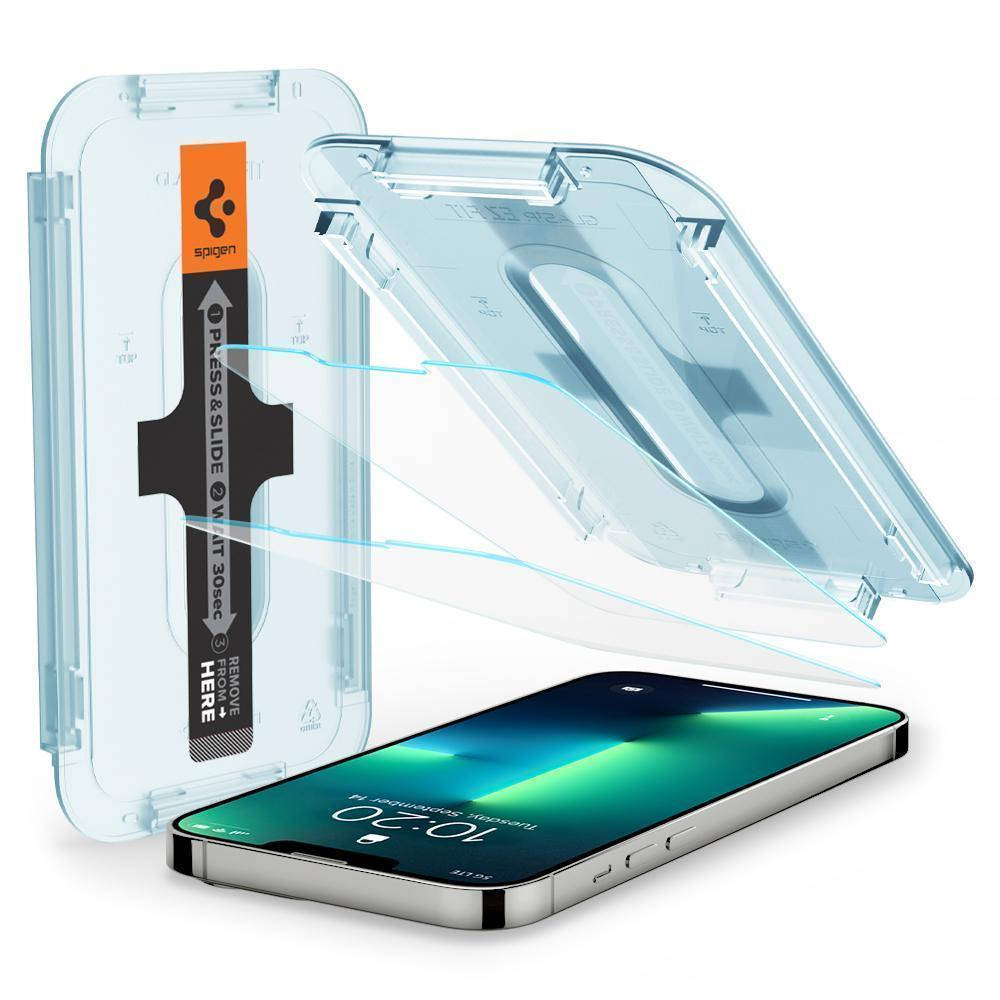 Защитное стекло Spigen Glas.tR EZ FIT 2-Pack для iPhone 13 / 13 Pro Clear (AGL03385), Прозрачный
Защитное стекло Spigen Glas.tR EZ FIT 2-Pack для iPhone 13 / 13 Pro Clear (AGL03385), Прозрачный