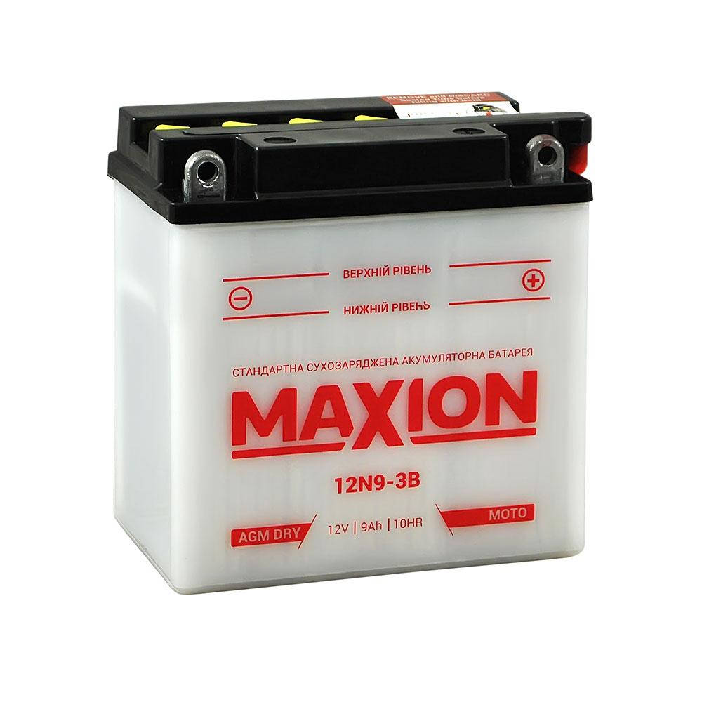 Мото аккумулятор MAXION 12N 9-3B (12V,9A)
Мото аккумулятор MAXION 12N 9-3B (12V,9A)