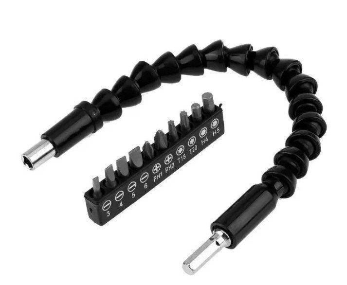 Гибкий переходник flexible shaft extension bits | Гибкая бита (удлинитель) для шуруповерта, дрели
Гибкий переходник flexible shaft extension bits | Гибкая бита (удлинитель) для шуруповерта, дрели