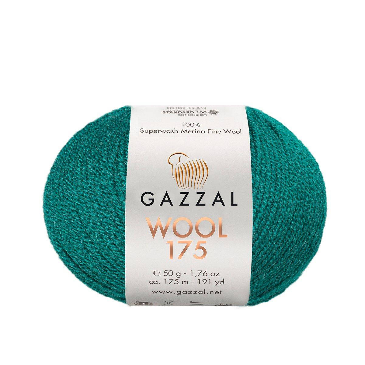 Gazzal Wool 175 (Газзал Вул 175) № 320 зеленая бирюза (Пряжа мериносовая, нитки для вязания), Зелёный
Gazzal Wool 175 (Газзал Вул 175) № 320 зеленая бирюза (Пряжа мериносовая, нитки для вязания), Зелёный