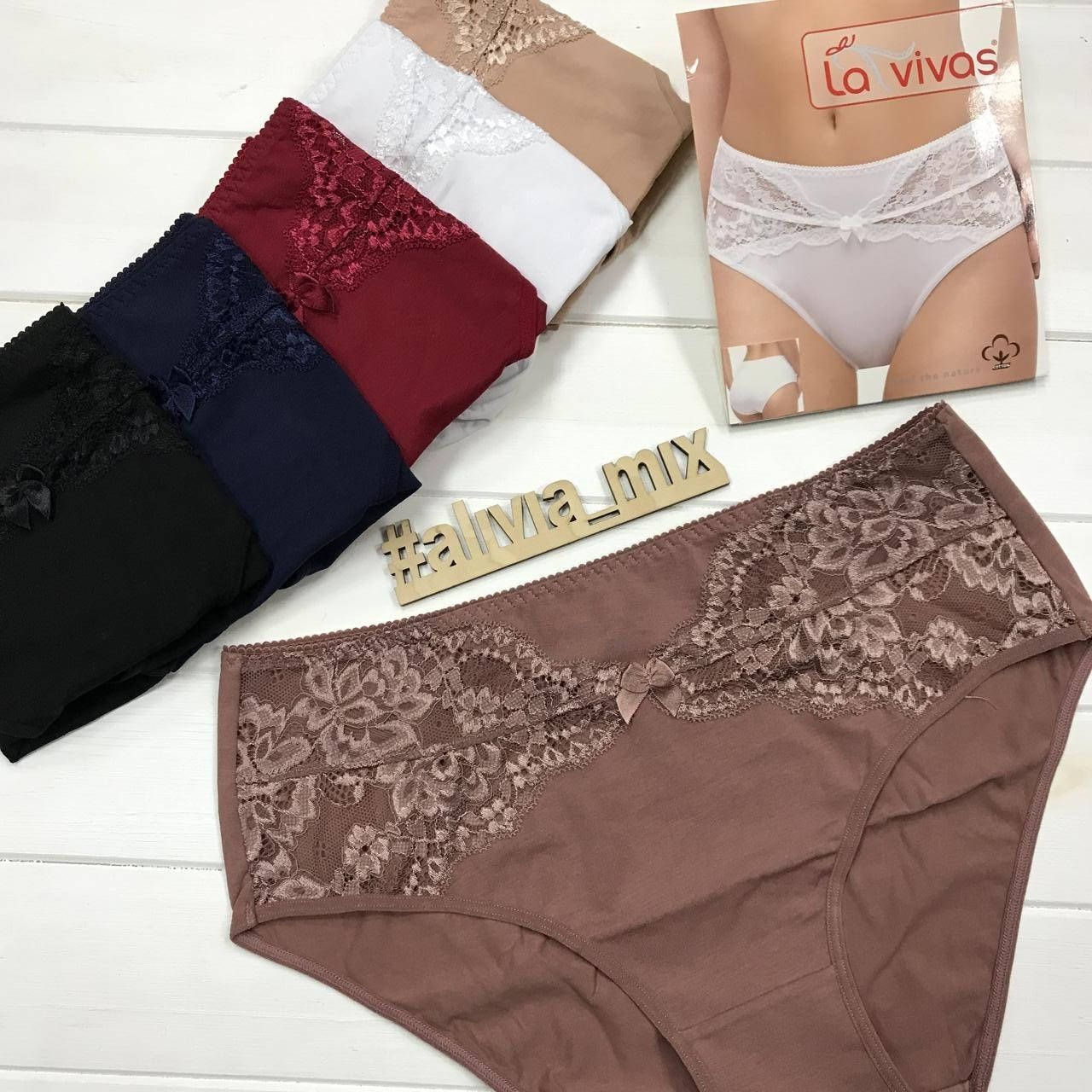 Женские трусики La vivas средней посадки хлопок 3XL, Лилово-бежевый
Женские трусики La vivas средней посадки хлопок 3XL, Лилово-бежевый