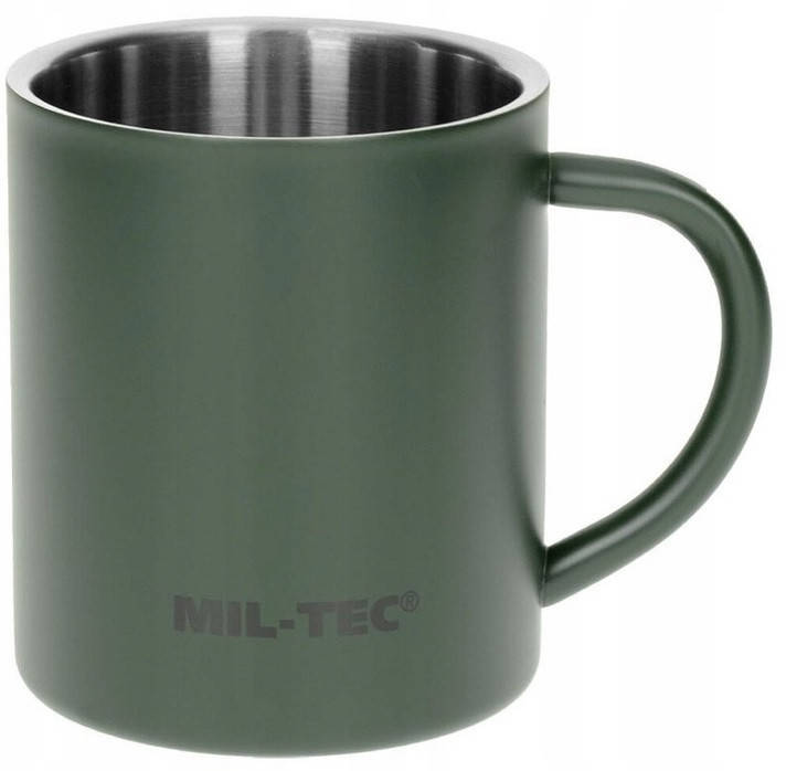 Mil-Tec "Olive" Термокружка з подвійними стінками 300мл, нержавіюча сталь 14603000, Оливковый
Mil-Tec "Olive" Термокружка з подвійними стінками 300мл, нержавіюча сталь 14603000, Оливковый