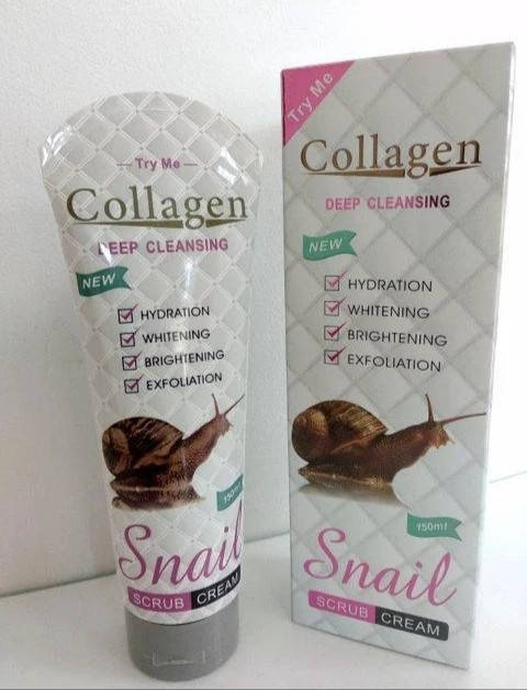 Крем-скраб для лица Collagen Snail Scrub Cream Deep Cleasing для глубокого очищения 150 мл
Крем-скраб для лица Collagen Snail Scrub Cream Deep Cleasing для глубокого очищения 150 мл