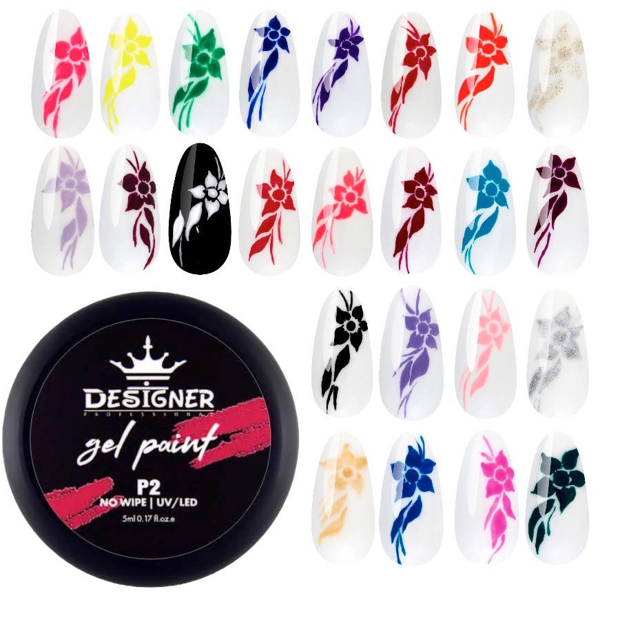 Gel Paint Designer Professional / Гель - краска для ногтей Дизайнер Профессионал. Без липкого слоя, 5 мл., Разные цвета
Gel Paint Designer Professional / Гель - краска для ногтей Дизайнер Профессионал. Без липкого слоя, 5 мл., Разные цвета