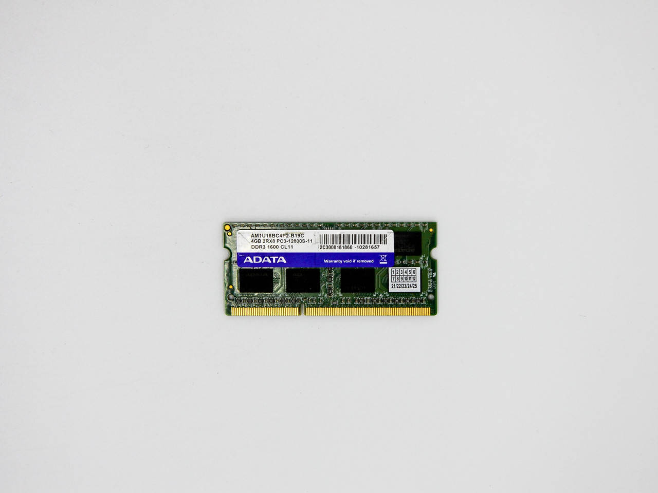 Оперативная память ADATA SODIMM 4Gb DDR3 1600MHz PC3-12800 CL11 (AM1U16BC4P2-B19C) Refurbished
Оперативная память ADATA SODIMM 4Gb DDR3 1600MHz PC3-12800 CL11 (AM1U16BC4P2-B19C) Refurbished