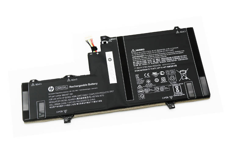 Оригинальная батарея для ноутбука HP EliteBook X360 1030 G2 (OM03XL 11.55V 57Wh 4935mAh) - Аккумулятор, АКБ, Черный
Оригинальная батарея для ноутбука HP EliteBook X360 1030 G2 (OM03XL 11.55V 57Wh 4935mAh) - Аккумулятор, АКБ, Черный