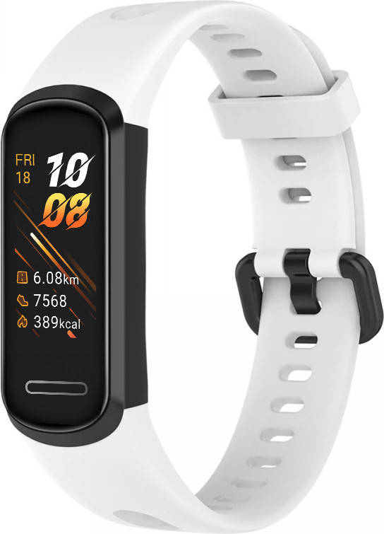 Силиконовый ремешок Originalic для Huawei Band 4 Белый 
Силиконовый ремешок Originalic для Huawei Band 4 Белый
