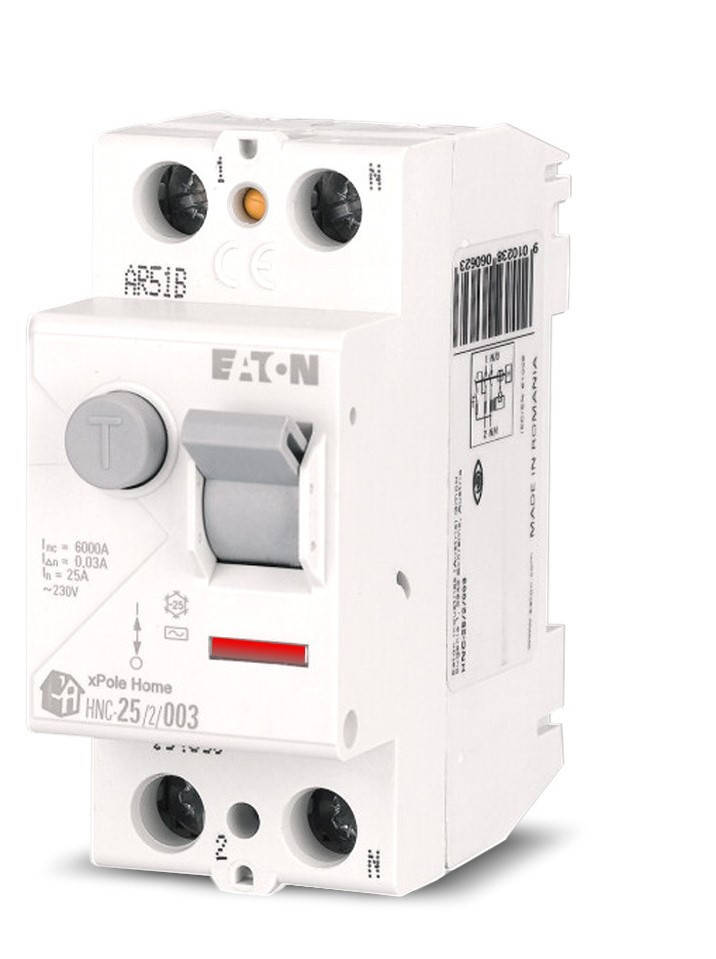 Диф. реле УЗО C25 А, 30 мА, тип С, HNC-25/2/003 Eaton Moeller HL (194690)