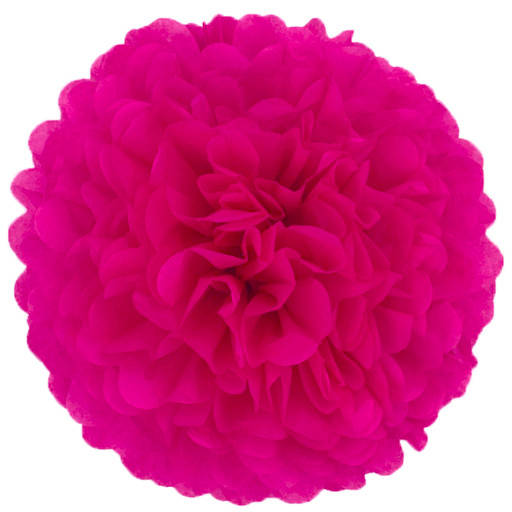 Бумажный помпон для праздничных декораций 50 см малиновый 
Бумажный помпон для праздничных декораций 50 см малиновый