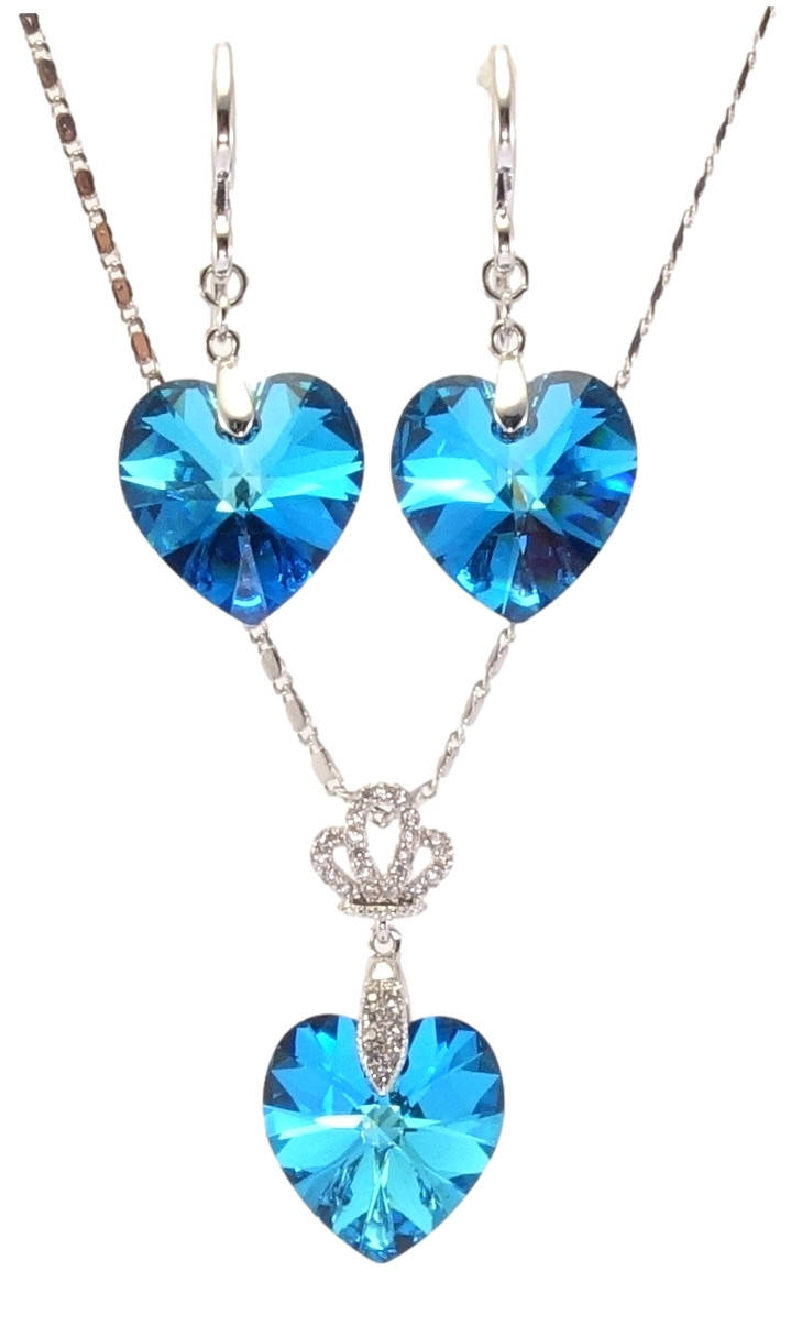Набор Xuping Родий с кр-ми Swarovski Серьги Кулон на цепочке "Кристальные сердечки Capri Blue" длина 39-44см
Набор Xuping Родий с кр-ми Swarovski Серьги Кулон на цепочке "Кристальные сердечки Capri Blue" длина 39-44см
