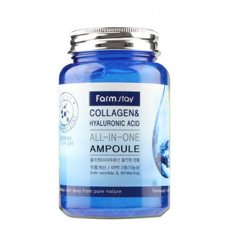 Сыворотка для лица с коллагеном и гиалуроновой кислотой FARMSTAY Collagen Hyaluronic Acid All-In-One Ampoule
Сыворотка для лица с коллагеном и гиалуроновой кислотой FARMSTAY Collagen Hyaluronic Acid All-In-One Ampoule