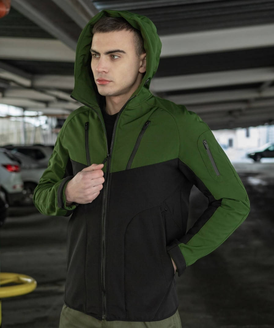 Куртка мужская спортивная SoftShell с капюшоном стильная молодежная осень весна зеленая
Куртка мужская спортивная SoftShell с капюшоном стильная молодежная осень весна зеленая
