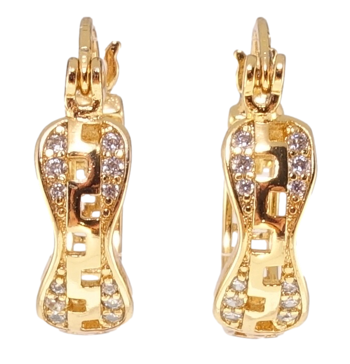 Серьги Xuping Позолота 18K замок-булавка "Кольца с резным узором и цирконием" ø 1,5см узор на одну сторону
Серьги Xuping Позолота 18K замок-булавка "Кольца с резным узором и цирконием" ø 1,5см узор на одну сторону