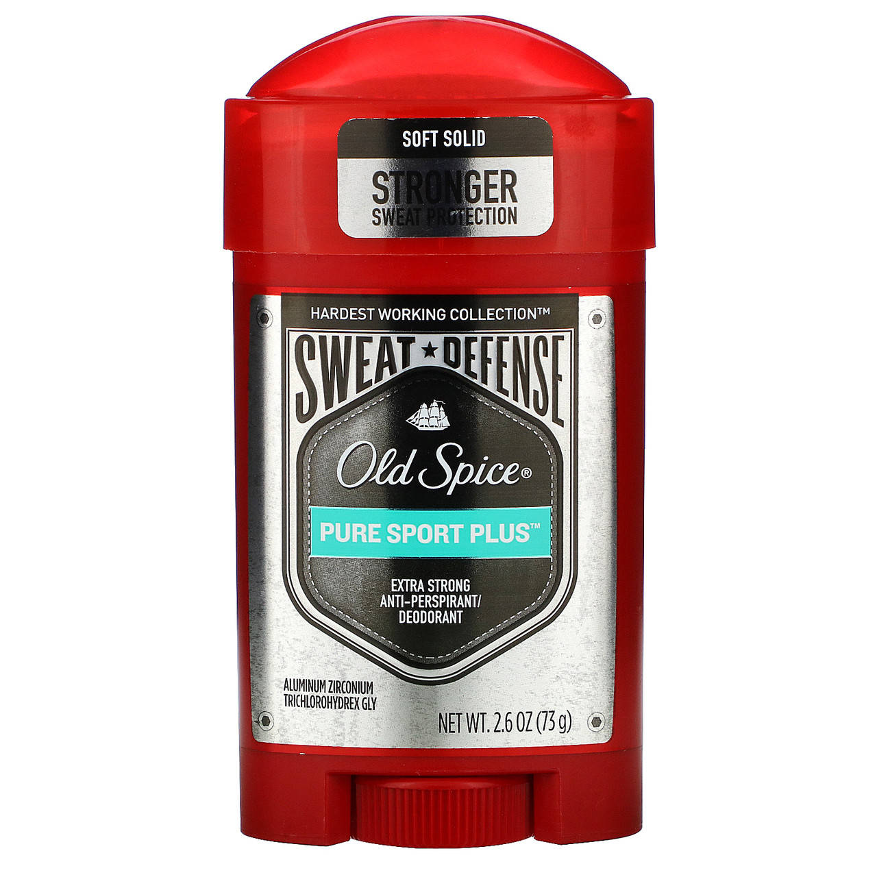 Old Spice, Pure Sport Plus, Extra Strong Anti-Perspirant/Deodorant, Soft Solid, 2.6 oz (73 g)
Old Spice, Pure Sport Plus, Extra Strong Anti-Perspirant/Deodorant, Soft Solid, 2.6 oz (73 g)