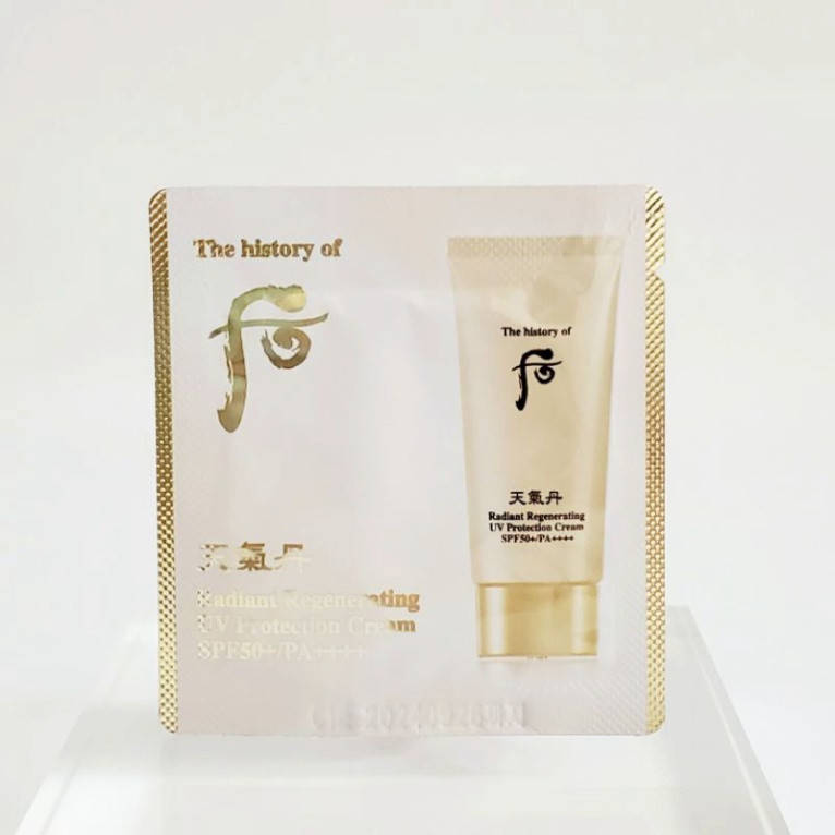 The History Of Whoo Radiant Regenerating UV Protection Cream - 1 ml (SPF50+ PA++++), Солнцезащитный антивозрас
The History Of Whoo Radiant Regenerating UV Protection Cream - 1 ml (SPF50+ PA++++), Солнцезащитный антивозрас