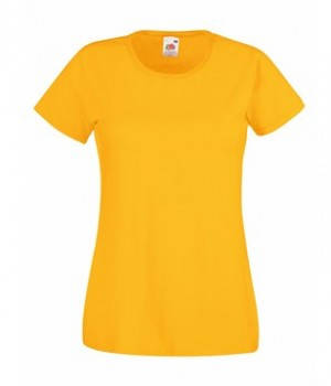 Женская приталенная футболка Fruit of the loom Valueweight T Ladies 100% хлопок однотонная базовая S, 34 Солнечно Желтый
Женская приталенная футболка Fruit of the loom Valueweight T Ladies 100% хлопок однотонная базовая S, 34 Солнечно Желтый