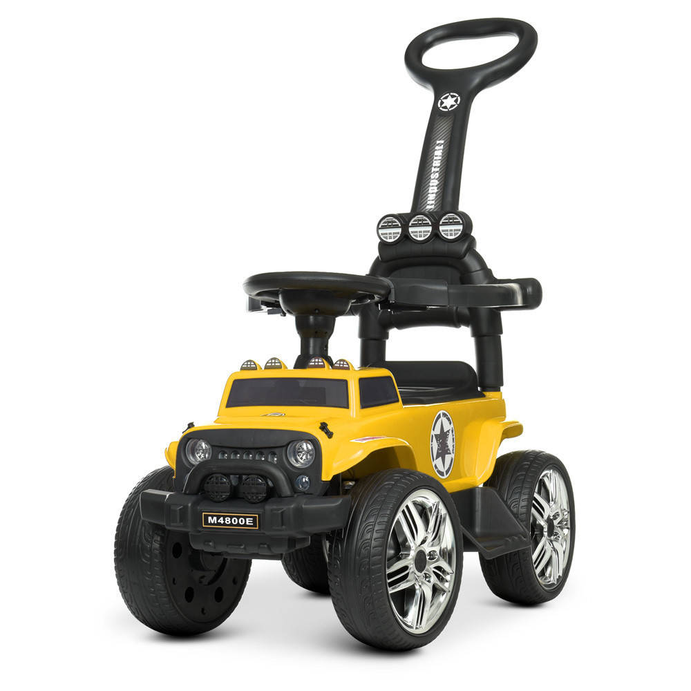 Каталка-толокар 2в1 электромобиль Jeep Bambi M 4800E с мотором и родительской ручкой Желтый
Каталка-толокар 2в1 электромобиль Jeep Bambi M 4800E с мотором и родительской ручкой Желтый