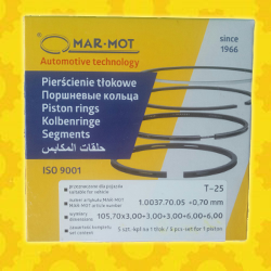 Кольца поршневые Т-40\T-25 ( 105,7 ) Р1 MAR MOT
Кольца поршневые Т-40\T-25 ( 105,7 ) Р1 MAR MOT
