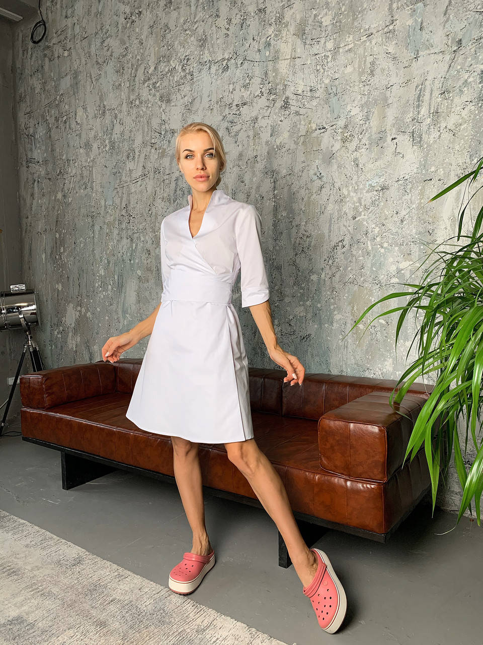 Медицинский халат "Голди" Белый. Рукав 3/4. Satal 44
Медицинский халат "Голди" Белый. Рукав 3/4. Satal 44