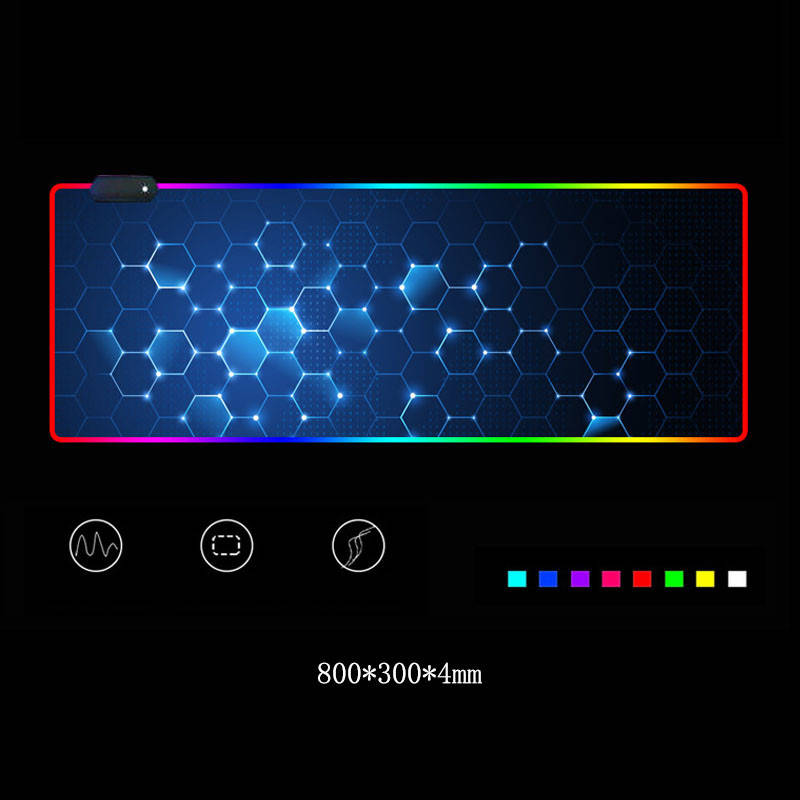 Большой геймерский RGB коврик (игровая поверхность) с подсветкой для мыши 30 * 80 см (соты), Синий
Большой геймерский RGB коврик (игровая поверхность) с подсветкой для мыши 30 * 80 см (соты), Синий