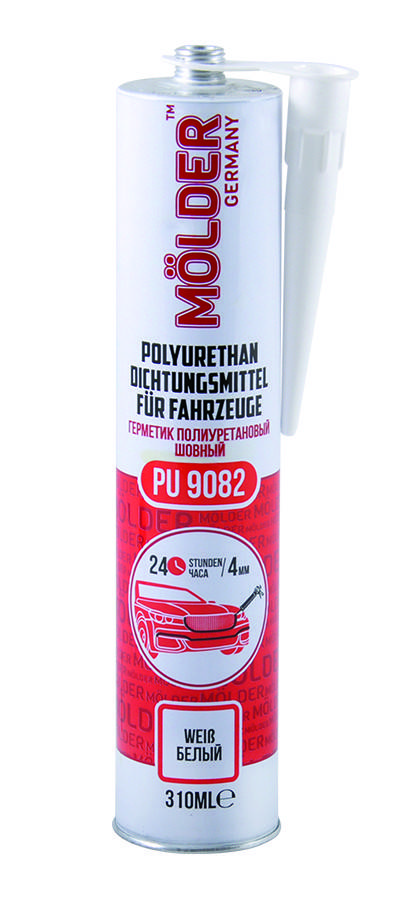 Полиуретановый герметик MOLDER Polyurethan Dichtungsmittel Fur Fahrzeuge белый 310мл. (PU9082)
Полиуретановый герметик MOLDER Polyurethan Dichtungsmittel Fur Fahrzeuge белый 310мл. (PU9082)