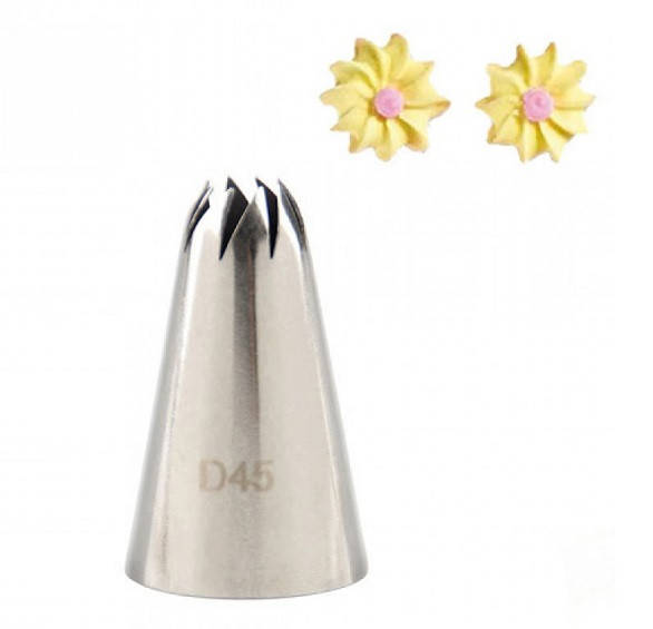 Насадка кондитерская для крема Звезда-завиток № 7162 D45
Насадка кондитерская для крема Звезда-завиток № 7162 D45