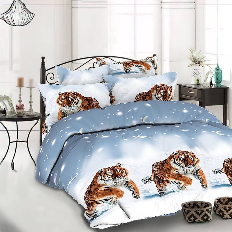 Тигры 3661 - Бязь 3D - Двухспальный комплект 
Тигры 3661 - Бязь 3D - Двухспальный комплект