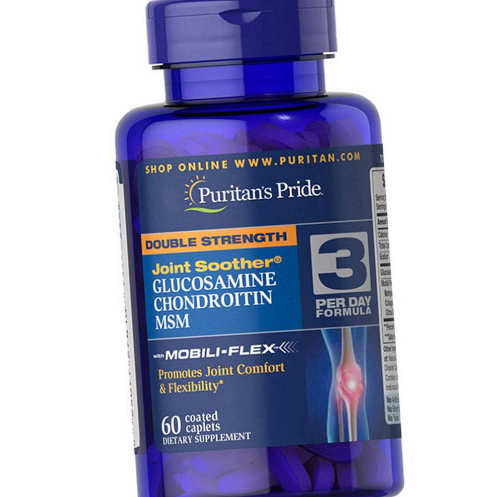 Глюкозамин хондроитин МСМ Puritan's Pride Glucosamine Chondroitin with MSM 60 таб для суставов и связок
Глюкозамин хондроитин МСМ Puritan's Pride Glucosamine Chondroitin with MSM 60 таб для суставов и связок