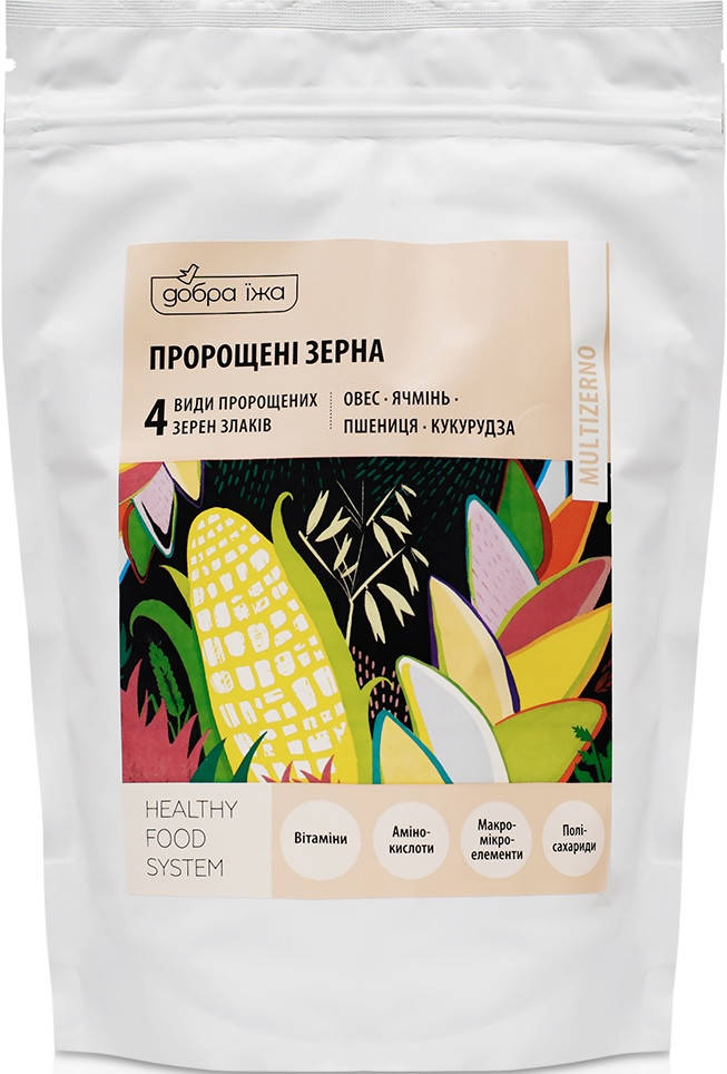 Пророщенные зерна для кожи, волос, ногтей, иммунитета и восстановления ЖКТ, Добра їжа, 300 г
Пророщенные зерна для кожи, волос, ногтей, иммунитета и восстановления ЖКТ, Добра їжа, 300 г