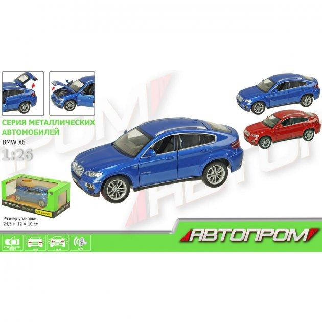 Машина металлическая 68250A "АВТОПРОМ" 1:26 "BMW X6" 2 цвета, на батарейки, свет, звук, открывается дверь
Машина металлическая 68250A "АВТОПРОМ" 1:26 "BMW X6" 2 цвета, на батарейки, свет, звук, открывается дверь