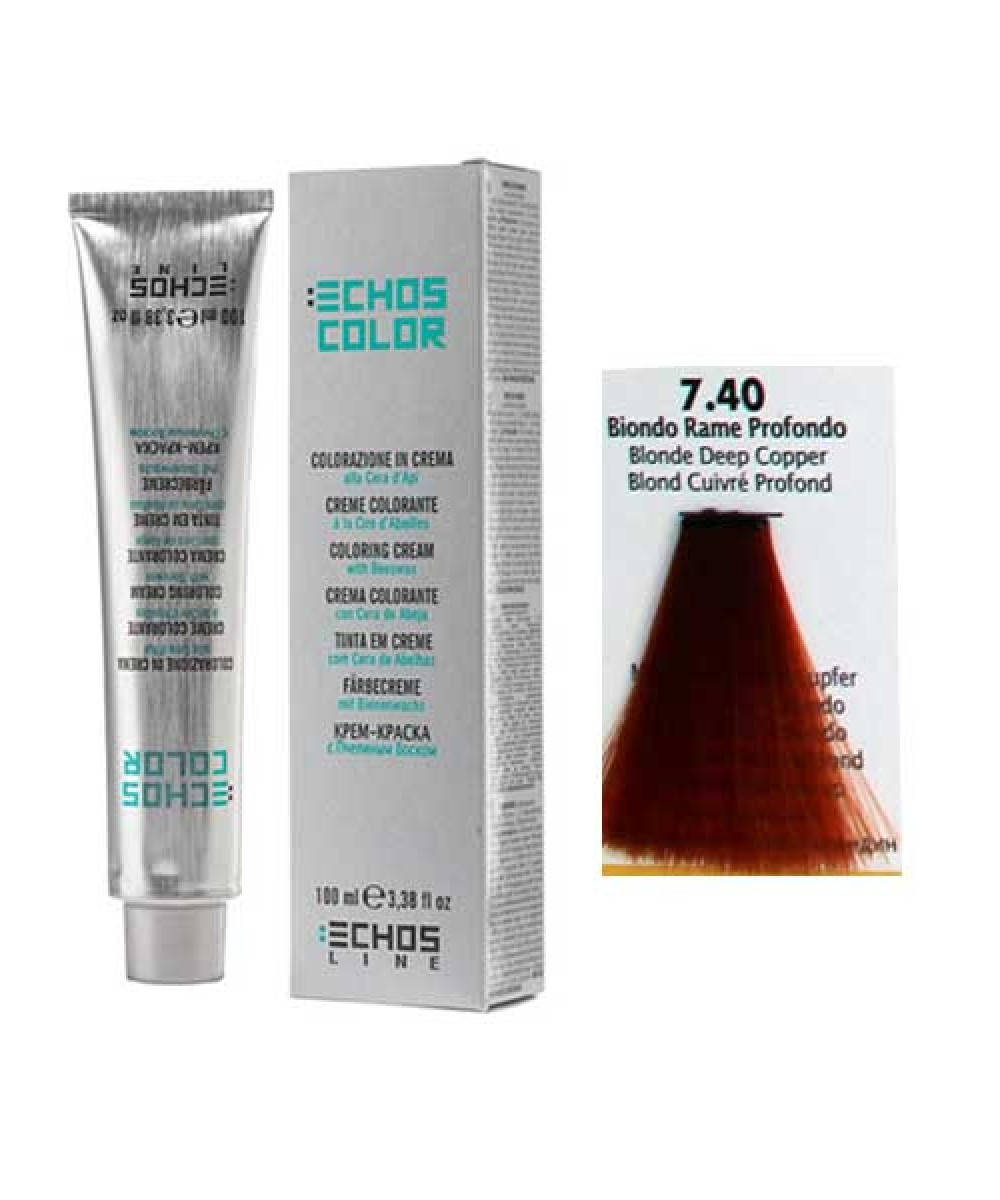 Краска для волос с пчелиным воском - Echosline Echos Color (Оригинал) №7.40 (насыщенный медный блондин)
Краска для волос с пчелиным воском - Echosline Echos Color (Оригинал) №7.40 (насыщенный медный блондин)