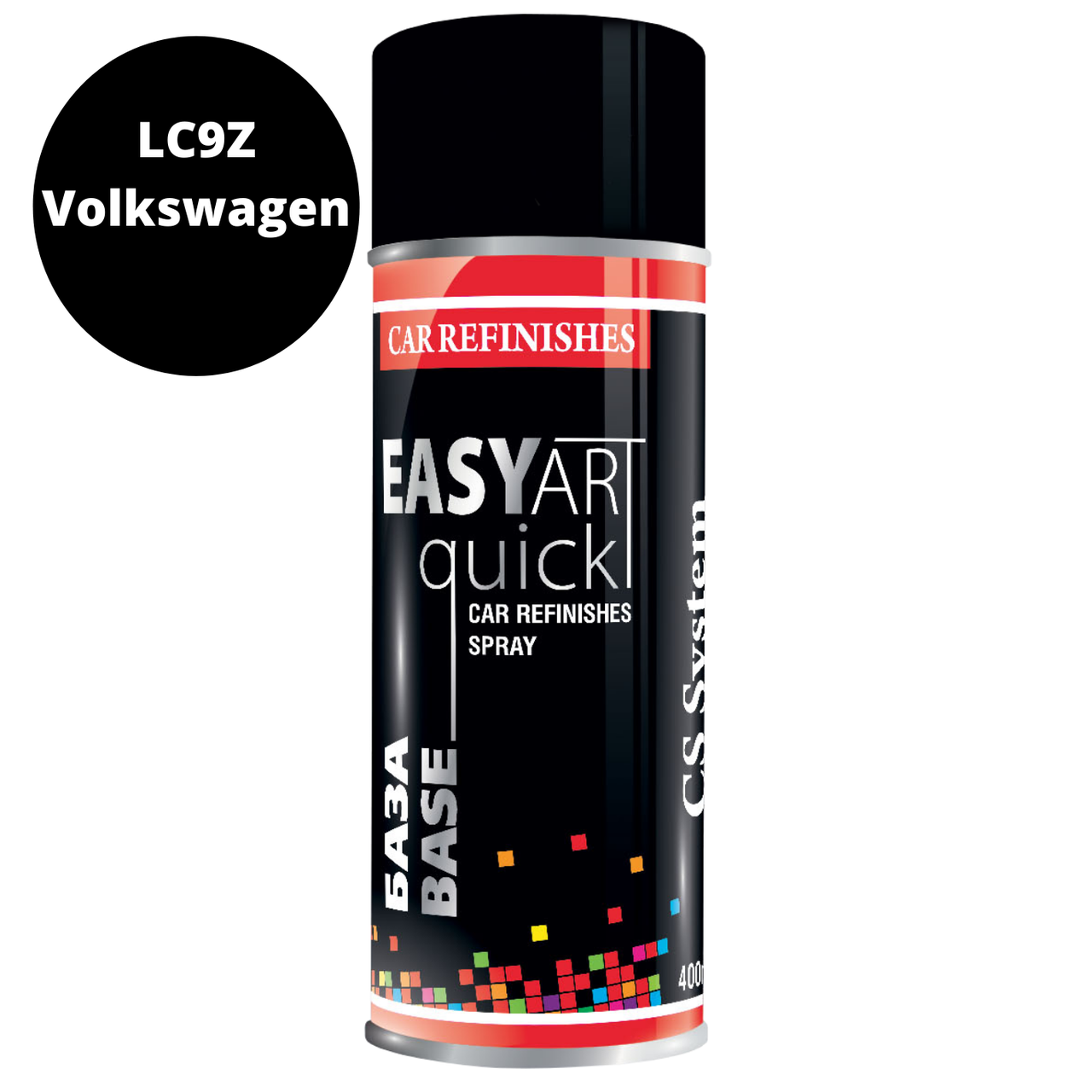 Автомобильная Краска в Баллончиках Черный Металлик LC9Z Volkswagen Black CSS EASY ART Quick BASE 400мл
Автомобильная Краска в Баллончиках Черный Металлик LC9Z Volkswagen Black CSS EASY ART Quick BASE 400мл