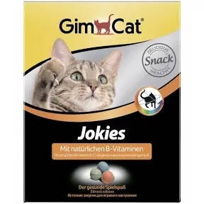 GIMCAT Jokies 400шт/520 г. витаминизированное лакомство с витамином В для улучшения обмена веществ и аппетита
GIMCAT Jokies 400шт/520 г. витаминизированное лакомство с витамином В для улучшения обмена веществ и аппетита