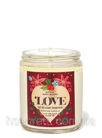 Ароматическая свеча Bath & Body Works - Cotton Candy Champagne, Бордовый 
Ароматическая свеча Bath & Body Works - Cotton Candy Champagne, Бордовый