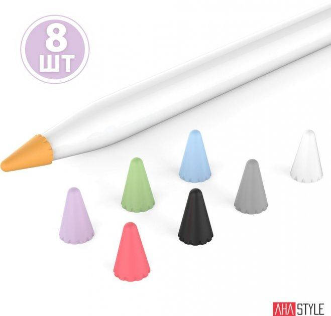 Силиконовые чехлы для наконечника AhaStyle для Apple Pencil (1‑го и 2-го поколения) комплект 8 шт, набор №2
Силиконовые чехлы для наконечника AhaStyle для Apple Pencil (1‑го и 2-го поколения) комплект 8 шт, набор №2