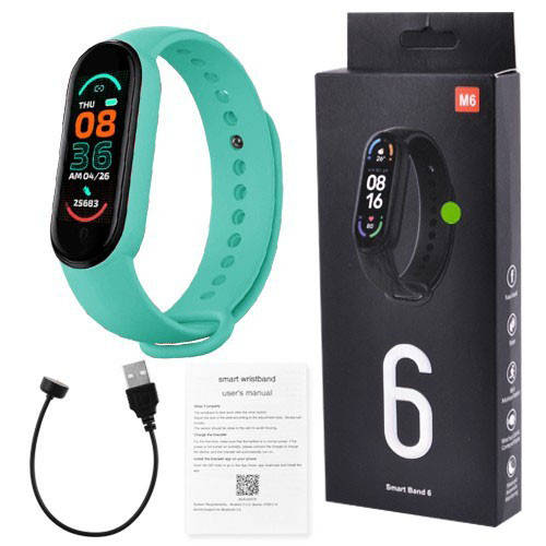 Фитнес браслет FitPro Smart Band M6 (смарт часы, пульсоксиметр, пульс). Цвет: зеленый
Фитнес браслет FitPro Smart Band M6 (смарт часы, пульсоксиметр, пульс). Цвет: зеленый