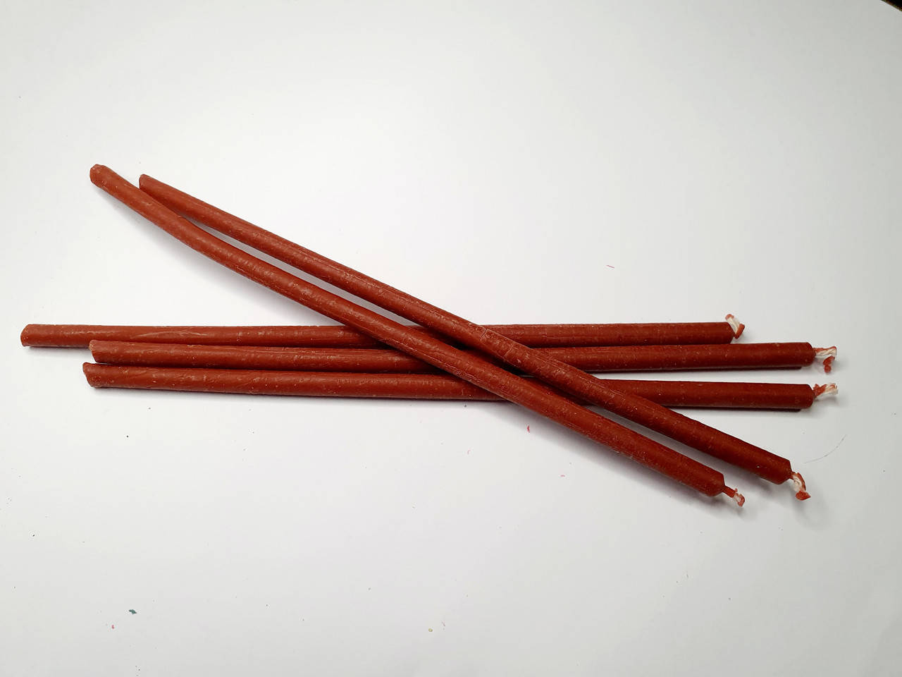 Свеча тонкая восковая коричневого цвета для ритуалов здоровья и рода, свечи цветные ручной работы магические, Коричневый
Свеча тонкая восковая коричневого цвета для ритуалов здоровья и рода, свечи цветные ручной работы магические, Коричневый