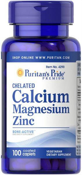 Кальций магний цинк хелат, Chelated Calcium Magnesium Zinс, Puritan's Pride, 100 капсул (PTP-14290)
Кальций магний цинк хелат, Chelated Calcium Magnesium Zinс, Puritan's Pride, 100 капсул (PTP-14290)