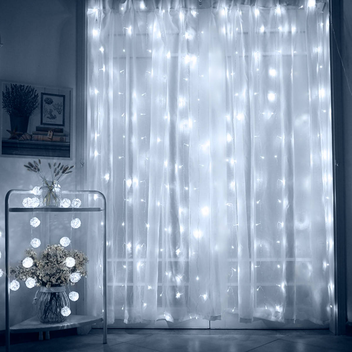 Светодиодная гирлянда штора водопад 320 LED 3.3х2м, новогодняя гирлянда Холодный белый (гірлянда штора) (NV)
Светодиодная гирлянда штора водопад 320 LED 3.3х2м, новогодняя гирлянда Холодный белый (гірлянда штора) (NV)
