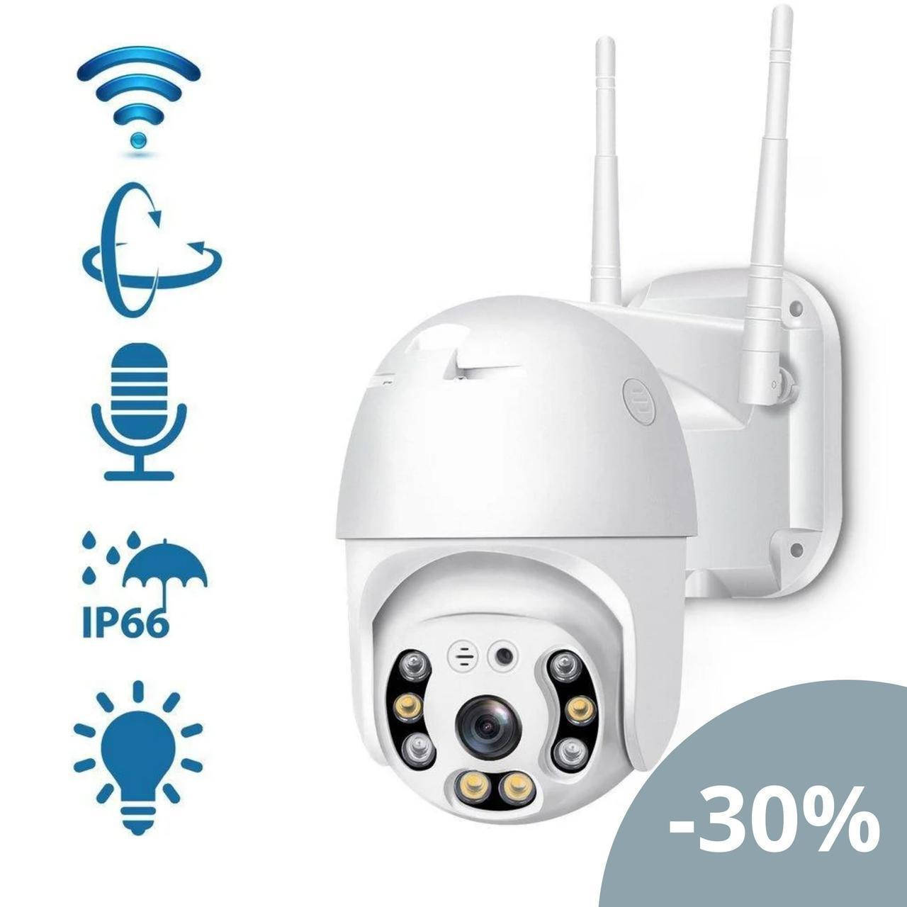 Уличная поворотная Wi-Fi IP-камера видеонаблюдения A6 автослежение HD 1080P 2MP, с блоком питания
Уличная поворотная Wi-Fi IP-камера видеонаблюдения A6 автослежение HD 1080P 2MP, с блоком питания