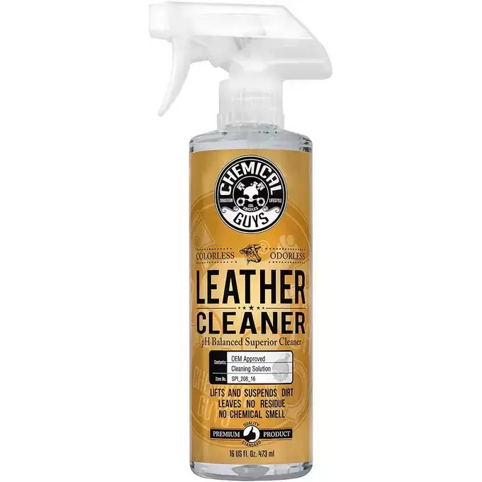 Очиститель для кожи Chemical Guys LEATHER CLEANER - COLORLESS & ODORLESS SUPER CLEANER 473мл
Очиститель для кожи Chemical Guys LEATHER CLEANER - COLORLESS & ODORLESS SUPER CLEANER 473мл