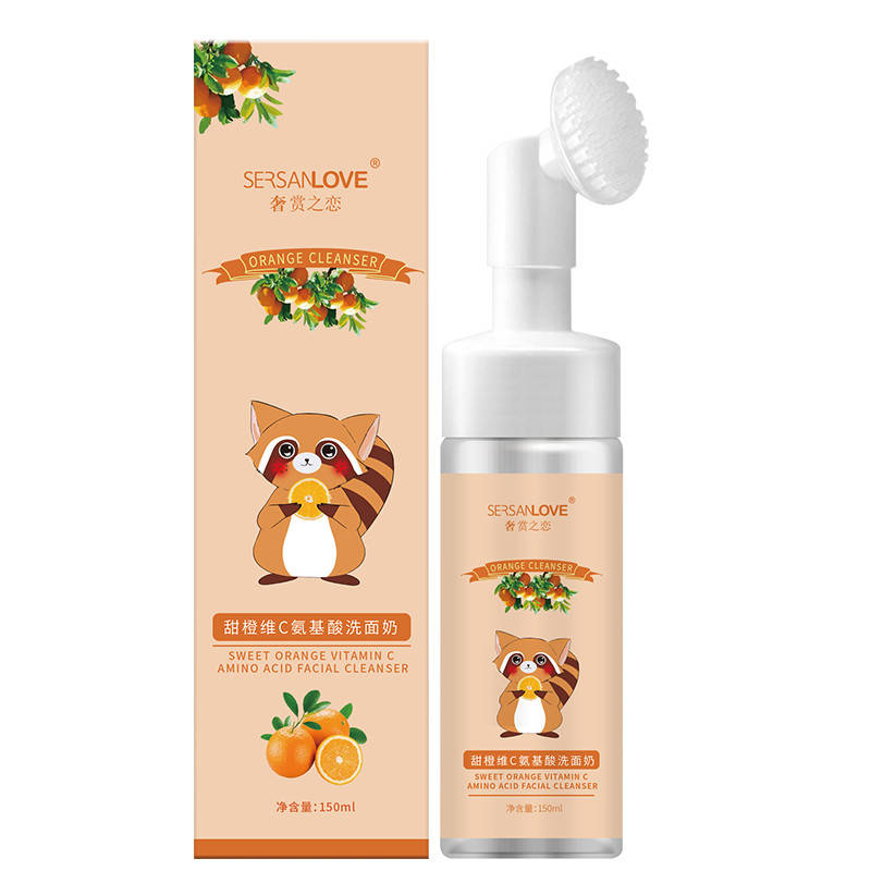 Пенка-мусс с щеточкой для умывания с экстрактом цитруса Sersanlove Orange Vitamin C Amino Acid Cleanser, 150мл
Пенка-мусс с щеточкой для умывания с экстрактом цитруса Sersanlove Orange Vitamin C Amino Acid Cleanser, 150мл