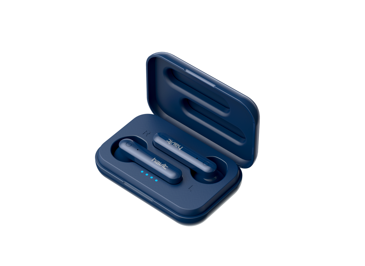 Беспроводные наушники с кейсом HAVIT TW935 (синий)
Беспроводные наушники с кейсом HAVIT TW935 (синий)