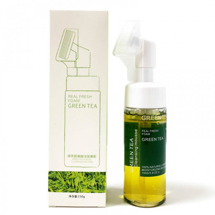 Пенка-мусс с щеточкой для умывания Xiyin Green Tea Facial Cleansing Mousse с экстрактом зелёного чая, 150мл
Пенка-мусс с щеточкой для умывания Xiyin Green Tea Facial Cleansing Mousse с экстрактом зелёного чая, 150мл